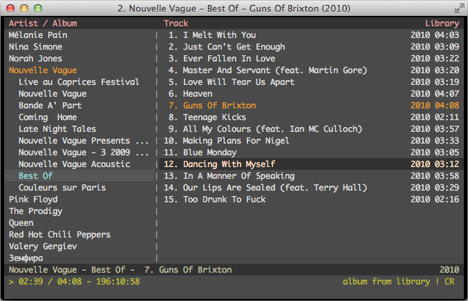 open source music player mac os x